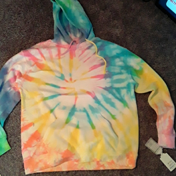 NWT Dreamsicle tye dye XL unisex hooded ss - Picture 1 of 4
